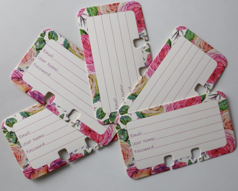 DIELLY Fileyeye 2 1/4'' x 4'' Rotary File Card Refills for Rolodex (A-Card) - Image 4